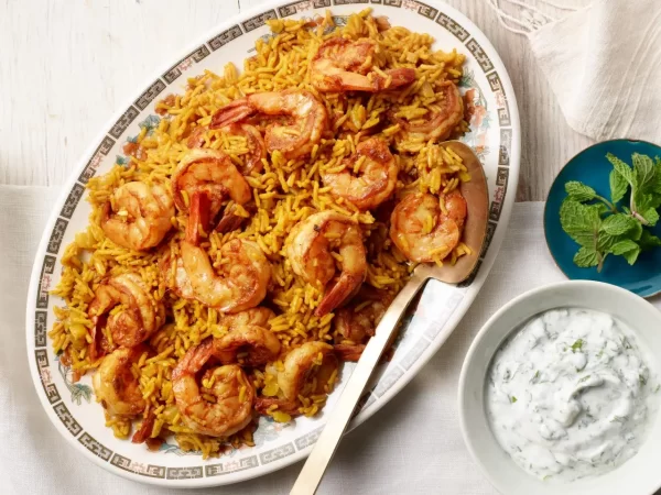 Shrimp Pepper Fry Biryani