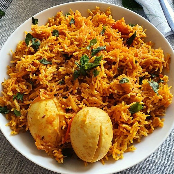 Chilli Egg Biryani